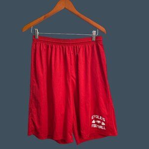 A4 Mens Red Eagles Football Athletic Shorts XL